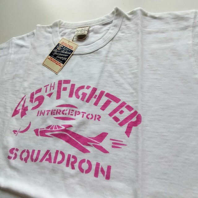 Buzz Rickson's(バズリクソンズ)のバズリクソンズ★45th FIGHTER SQUADRON★プリントT★新品★M メンズのトップス(シャツ)の商品写真