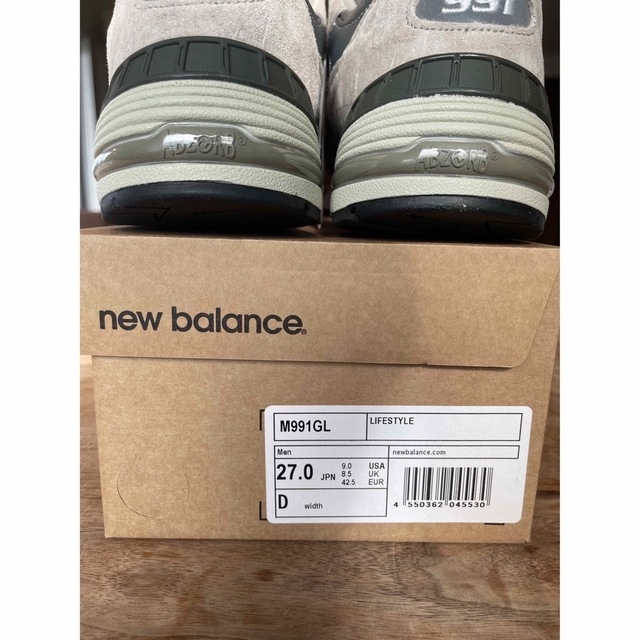 New Balance(ニューバランス)の【24時間以内に発送】M991 GL 27.0㎝ メンズの靴/シューズ(スニーカー)の商品写真