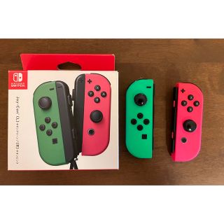 ニンテンドースイッチ(Nintendo Switch)のNintendo JOY-CON (L)/(R)ネオングリーン/ネオンピンク(家庭用ゲーム機本体)