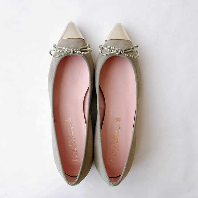 prettyballerinas プリティーバレリーナ37 スエード23.5cm - 通販