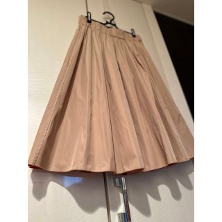 ロペピクニック(Rope' Picnic)の🩷✳︎ロペピクニック・リバーシブルフレアスカート・ベージュ＆ピンク38・used(ロングスカート)