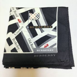 バーバリー(BURBERRY)のBURBERRY　大判ハンカチ　ロードマップ(ハンカチ)