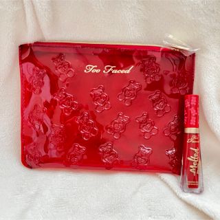 トゥフェイス(Too Faced)の【SET値下げ中！】ポーチ&マットリップ(リップグロス)