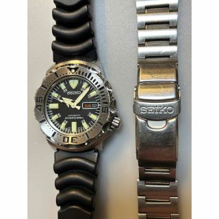 完動 SEIKO セイコー ダイバー ブラック モンスター 7S26-0350 | www