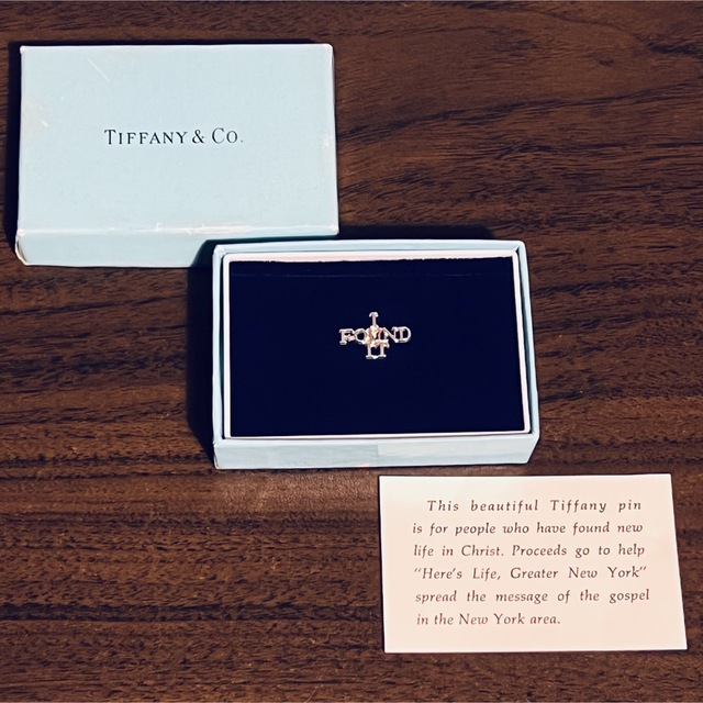 VINTAGE TIFFANY ティファニー I FOUND IT ピン バッジ