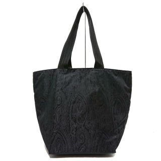 エトロ(ETRO)のエトロ トートバッグ美品  - 黒×オレンジ(トートバッグ)