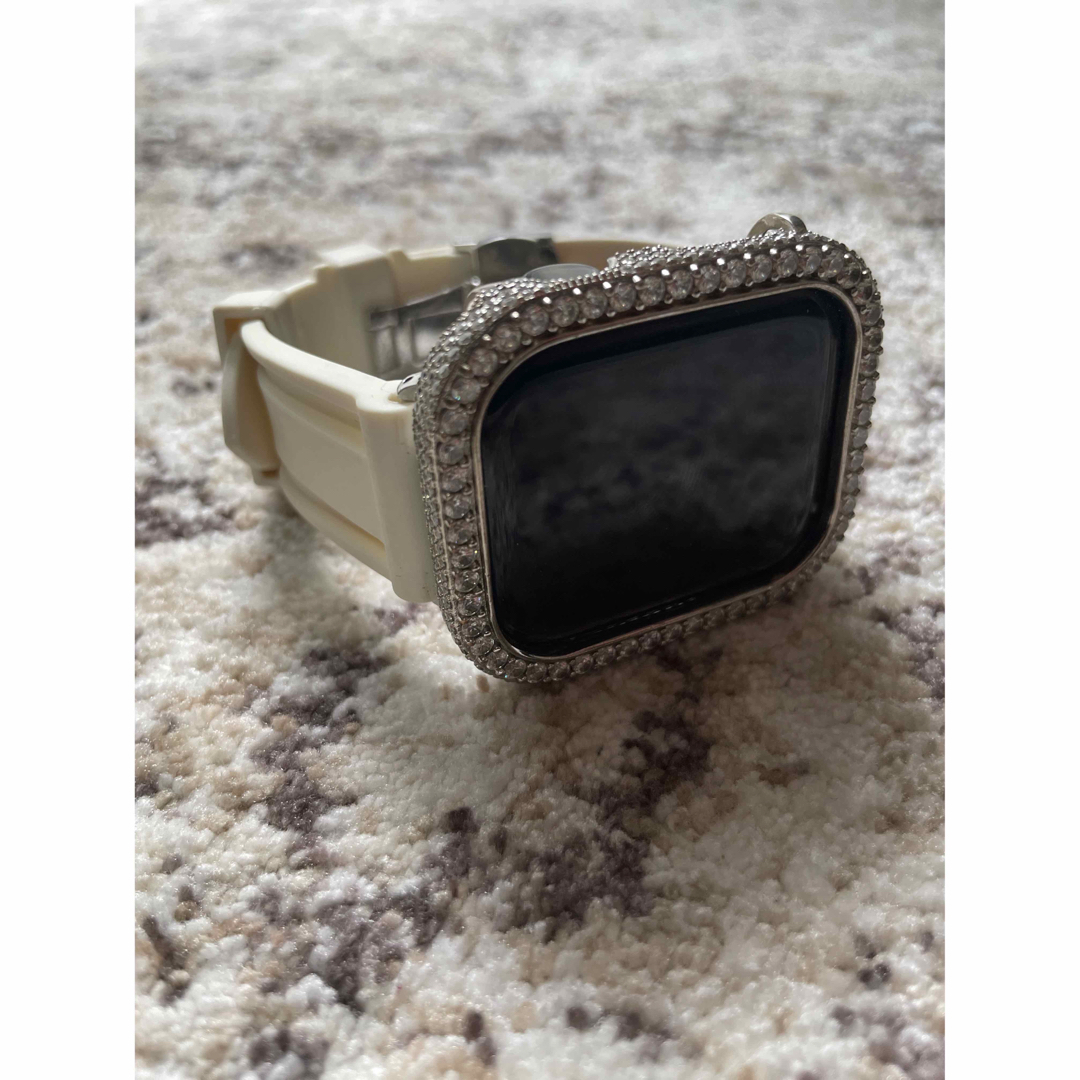 Apple Watch Series7/8 45mm CZダイヤ　カスタムセット