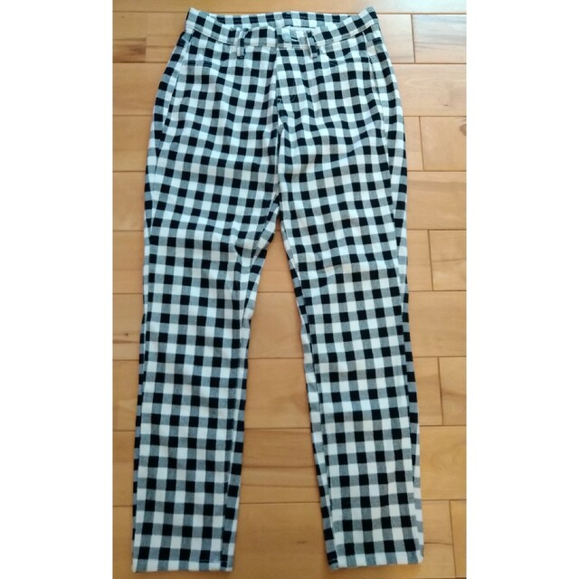 UNIQLO ユニクロ チェック柄クロップドレギンスパンツ サイズSの通販 by さや UNIQLO レギンスパンツ レディース Lサイズ チェック柄