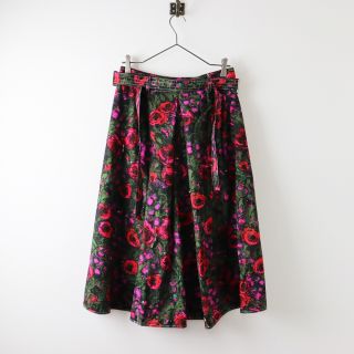 美品 2020 MARNI マルニ GOMA0186A1 ローズプリントボックスプリーツ