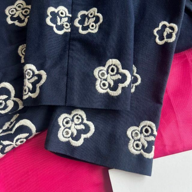 miumiu - 【美品】MIU MIU 刺繍ジャケット ネイビー 40 襟の通販 by