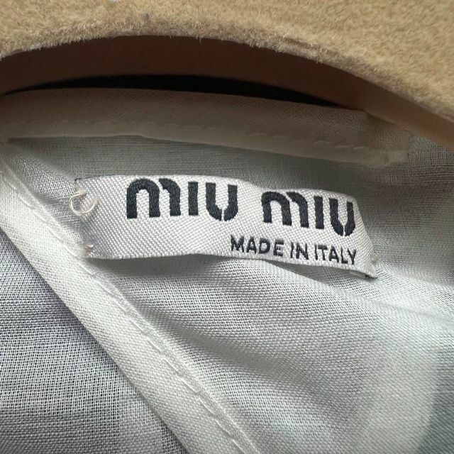 【美品】MIU MIU 刺繍ジャケット ネイビー 40 襟