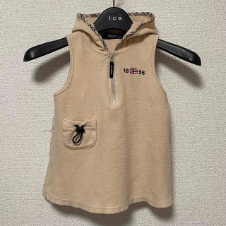 バーバリー(BURBERRY)の【BURBERRY】フード ワンピース 90サイズ(ワンピース)