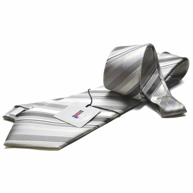 [ミチコロンドン] 日本製 シルク100% 礼装フォーマルネクタイ ポケットチー