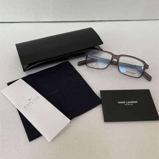 【未使用品】SAINT LAURENT サンローラン 伊達メガネ クリア