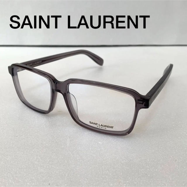 未使用品】SAINT LAURENT サンローラン 伊達メガネ クリア-