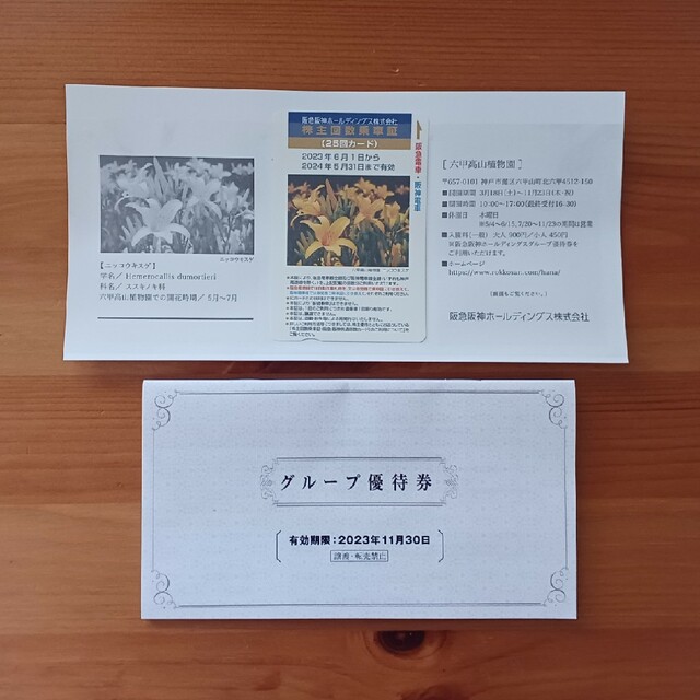 阪急阪神　株主優待　15枚（5枚 × 3冊）