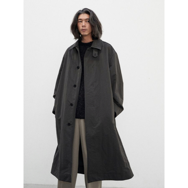 LIDNM(リドム)のNYLON RIP LOOSE MILITARY COAT リドム メンズのジャケット/アウター(ステンカラーコート)の商品写真