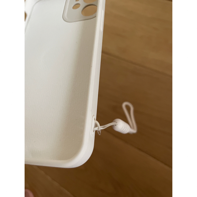 iPhone12 mini ケース　シリコン　アイボリー　リング付き　磁石 スマホ/家電/カメラのスマホアクセサリー(iPhoneケース)の商品写真