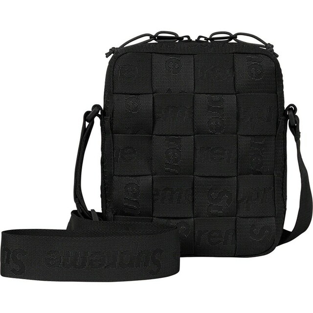 BlackSIZESupreme Woven Shoulder Bag