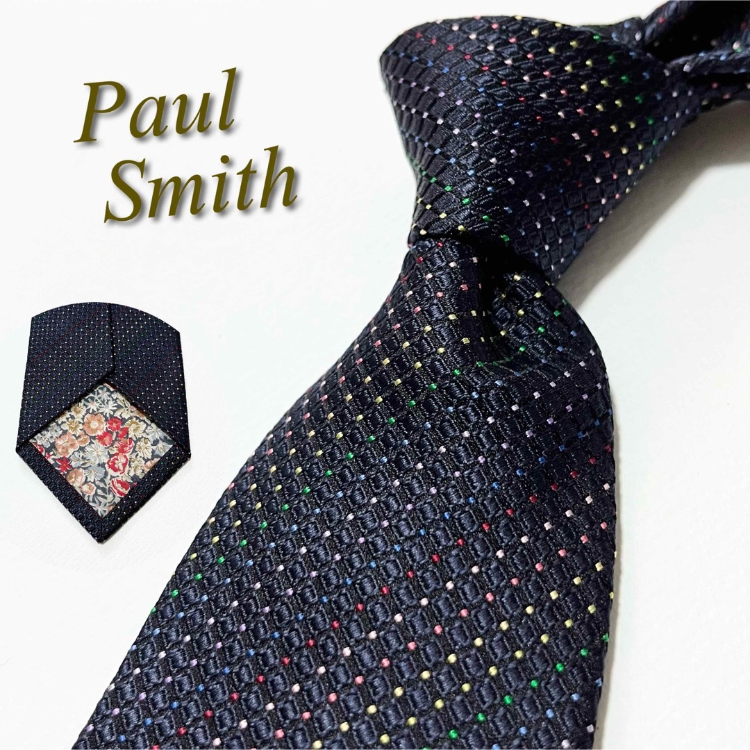 Paul Smith ポールスミス 花柄 ネクタイ 薔薇 総柄