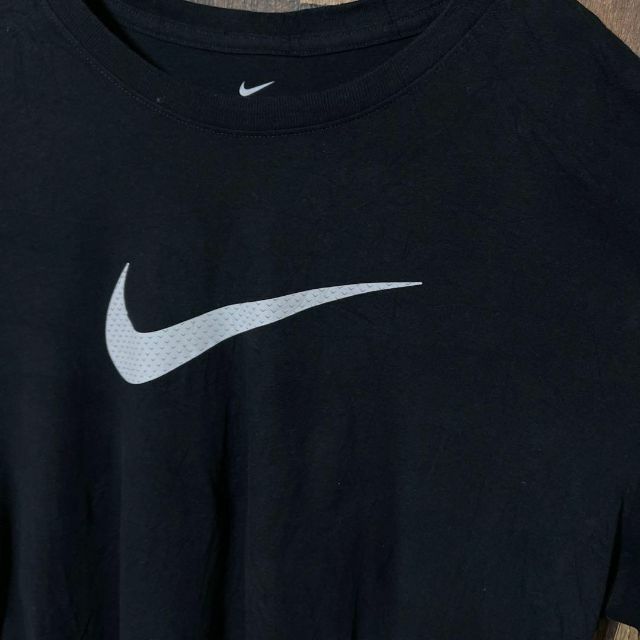 ナイキ メンズ ロゴ プリント ブラック 2XL 古着 90s 半袖 Tシャツ