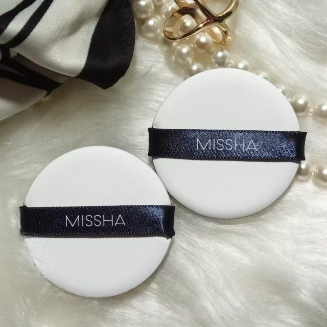 MISSHA(ミシャ)のMISSHAエアインパフ2枚　おまけパフ付き コスメ/美容のメイク道具/ケアグッズ(パフ・スポンジ)の商品写真