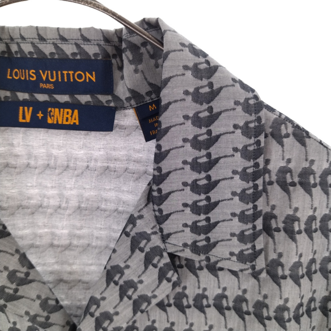 LOUIS VUITTON ルイヴィトン 21SS Virgil Abloh NBA ヴァージルアブロー シグネチャー 半袖シャツ グレー RM211M ZKP HKS18W