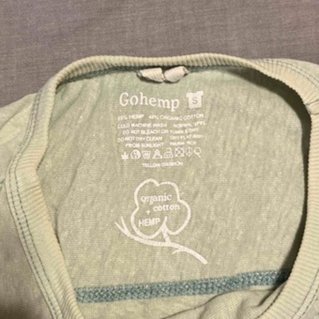 GOHEMP タイダイ 長袖Tシャツイエロー ゴーヘンプ