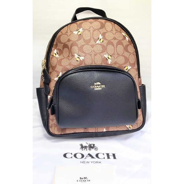 新品未使用！COACH コーチ リュックバック シグネチャー ブラウン×ブラック