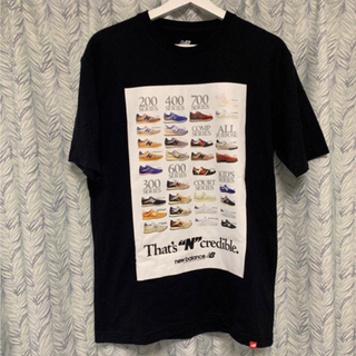 ニューバランス(New Balance)の未使用品 ニューバランス プリントＴシャツ 黒(Tシャツ/カットソー(半袖/袖なし))