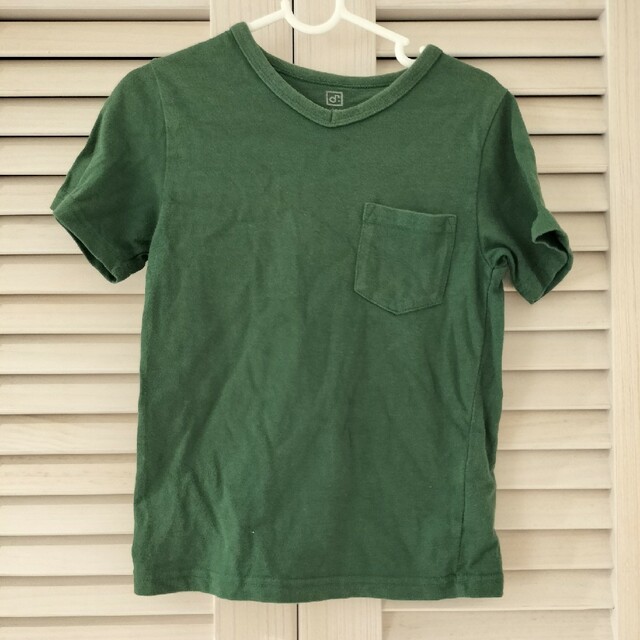 DEVILOCK(デビロック)のdevirock ポケット付きVネックTシャツ 緑 キッズ/ベビー/マタニティのキッズ服男の子用(90cm~)(Tシャツ/カットソー)の商品写真