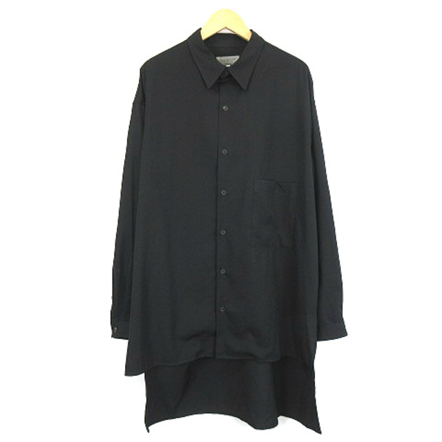 YOHJI YAMAMOTO POUR HOMME ボックスシャツ 黒 3