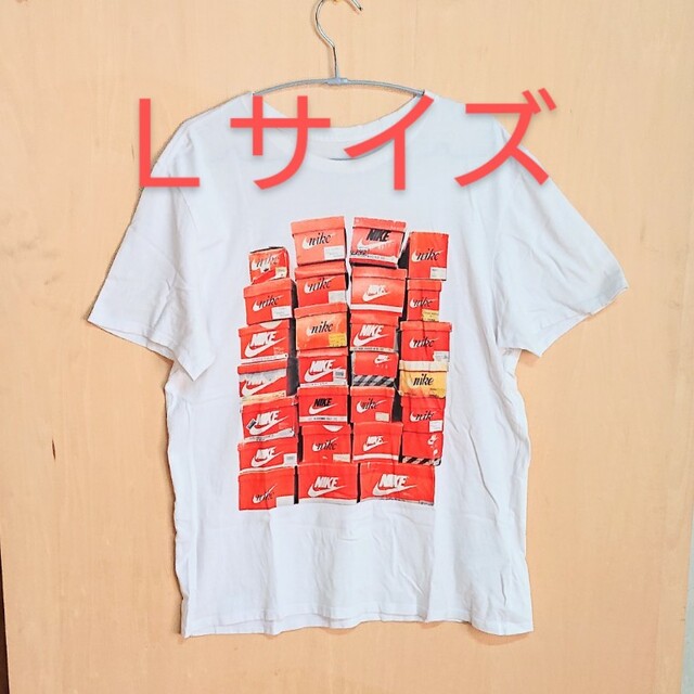 NIKE - ナイキ Lサイズ 白 Tシャツ 100%コットンの通販 by 赤と黒's