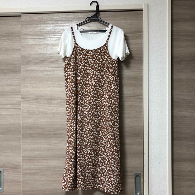 キャミソールワンピ&Tシャツ　 レディースのワンピース(ロングワンピース/マキシワンピース)の商品写真