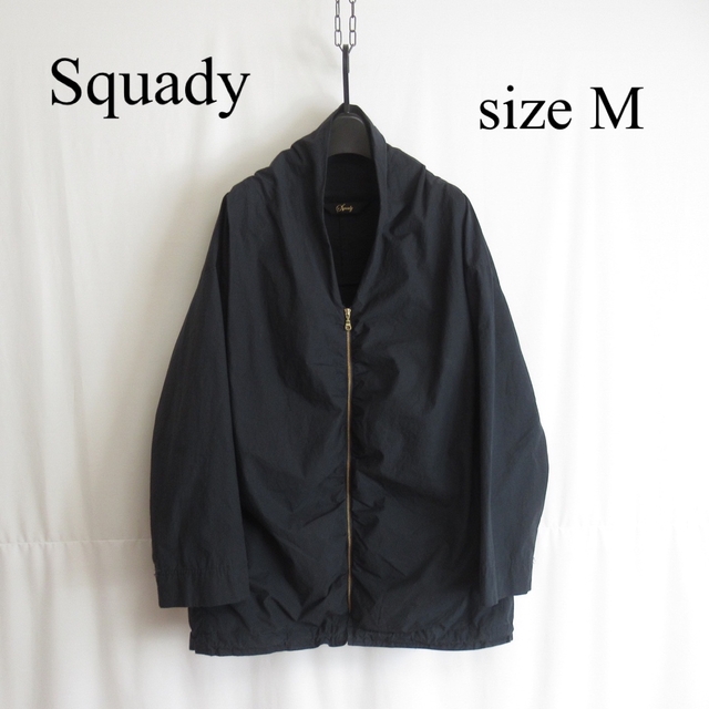 ジャケット/アウター専用 Squady オーバーサイズ ジップ コットン ブルゾン ジャケット M