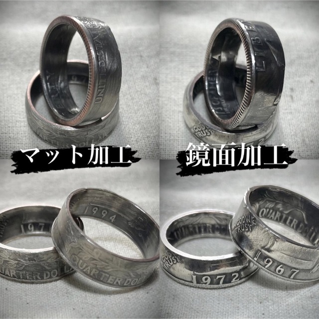 1名様早い者勝ち!!【オーダー】quarter dollar coin ring メンズのアクセサリー(リング(指輪))の商品写真