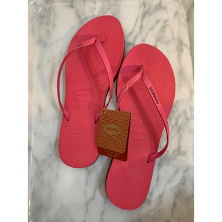 ハワイアナス(havaianas)のハワイアナス　ユーメタリック　ショッキングピンク(ビーチサンダル)