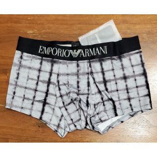 エンポリオアルマーニ(Emporio Armani)のエンポリオアルマーニ　新品　メンズ　ボクサーパンツ(チェック/グレーS)(ボクサーパンツ)