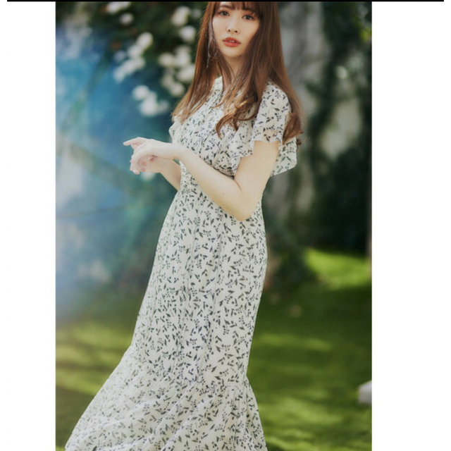 Muguet printed Romantic Dress herlipto