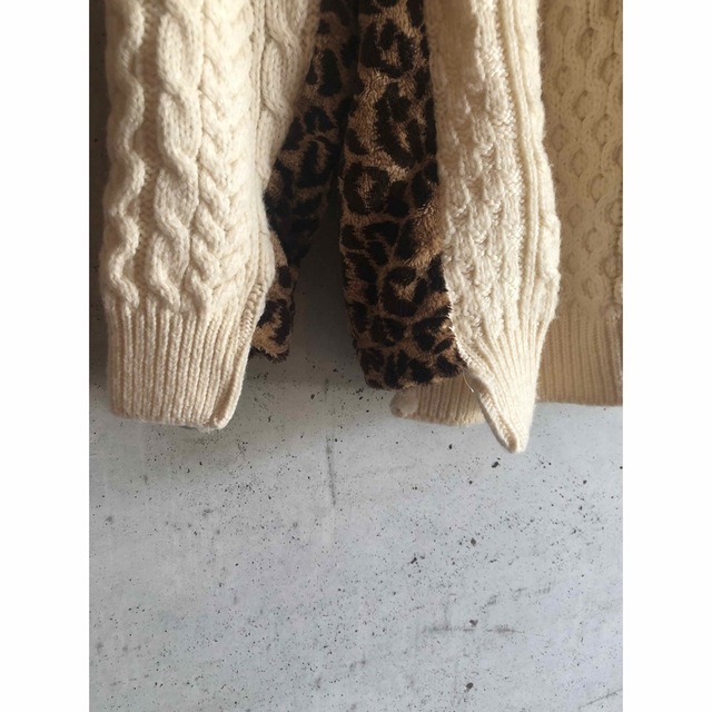 CHANGES チェンジーズ KNIT リメイク ニット レオパード