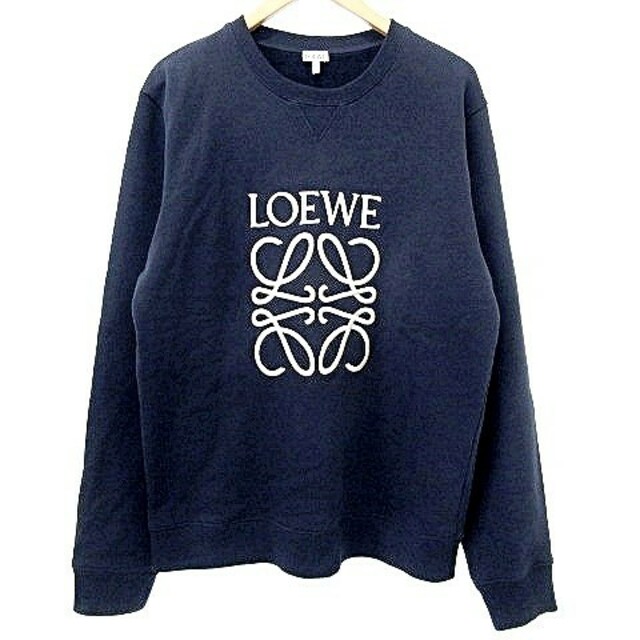 LOEWE - ロエベ LOEWE トレーナー アナグラム スウェット シャツ M 紺 ...