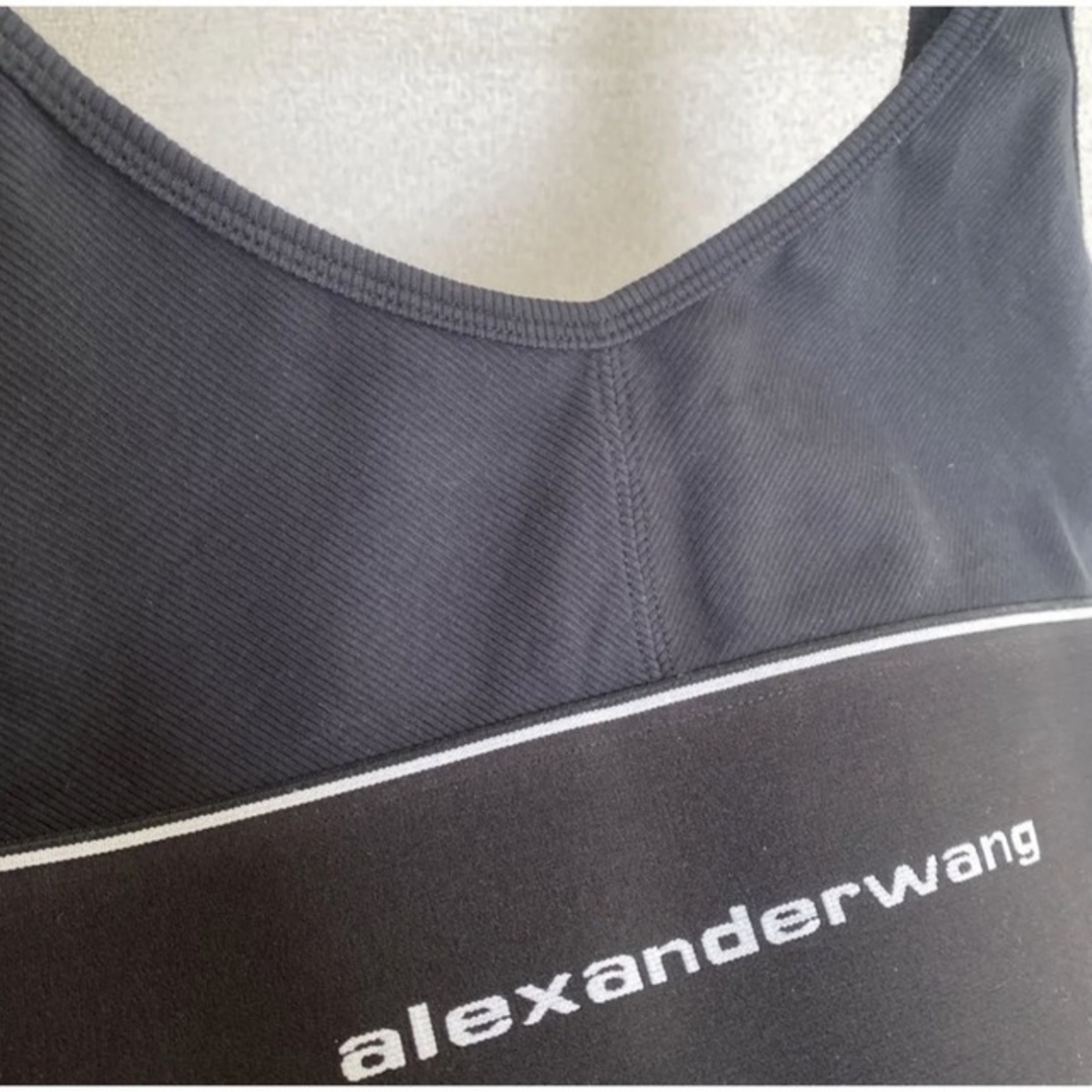 Alexanderwang リブジャージー ロゴ エラスティック ブラ | cao.com.ec