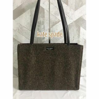 ケイトスペードニューヨーク(kate spade new york)の【極美品】kate spade ケイトスペード 起毛素材 ハンドバッグ トート(トートバッグ)