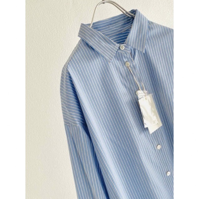 Plage(プラージュ)の新品 OUTERSUNSET broad stripe over shirt レディースのトップス(シャツ/ブラウス(長袖/七分))の商品写真