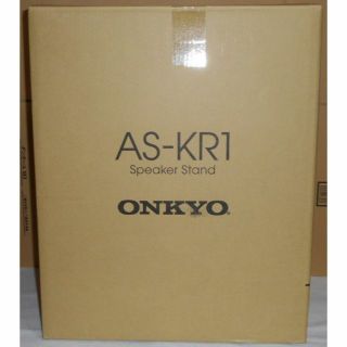 オンキヨー(ONKYO)のONKYO 桐スピーカー D-KR1 専用スピーカースタンド AS-KR1 1台(スピーカー)