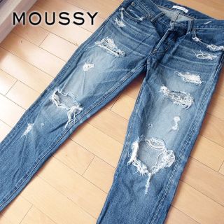 マウジー(moussy)の美品 26インチ moussy マウジー レディース ダメージデニム(デニム/ジーンズ)