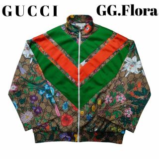 GUCCI ジャージー ジャガード ジップジャケット シェリー ジャンボGG-