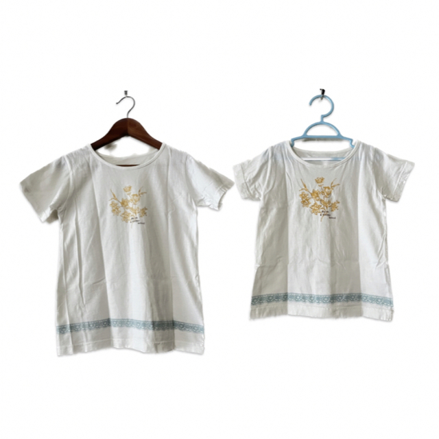 姉妹　親子　フェリシモ　半袖Tシャツ　2枚セット　お揃い　120 150