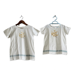 フェリシモ(FELISSIMO)の姉妹　親子　フェリシモ　半袖Tシャツ　2枚セット　お揃い　120 150(Tシャツ/カットソー)