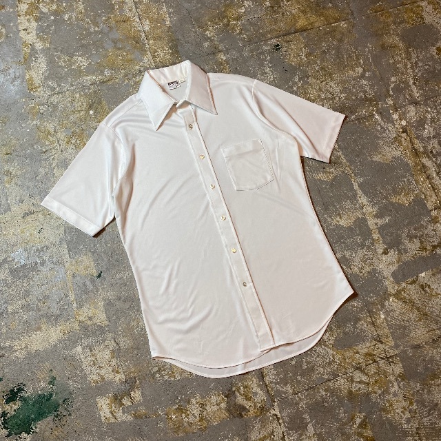 70s モンゴメリーワード 半袖シャツ ホワイト 15 1/2 メンズのトップス(シャツ)の商品写真